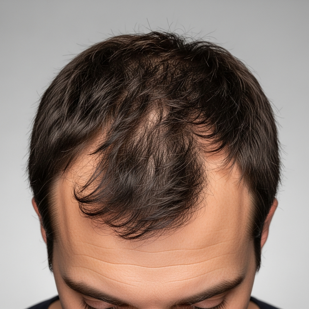 Before and after hair growth results for Chris M. after 90 Days